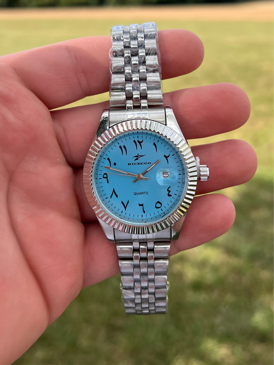 Arabic Dial Bleu - Quartz