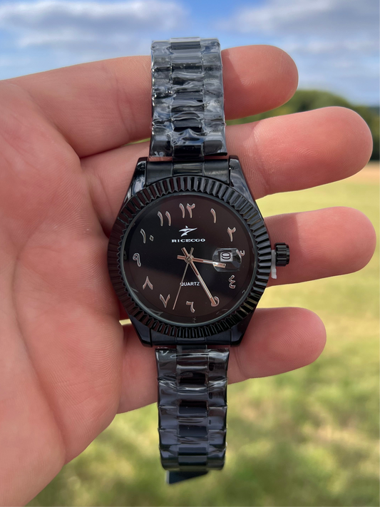 Arabic Dial Noir - Quartz
