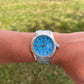 Arabic Dial Bleu - Quartz