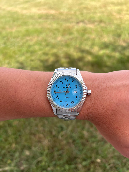 Arabic Dial Bleu - Quartz